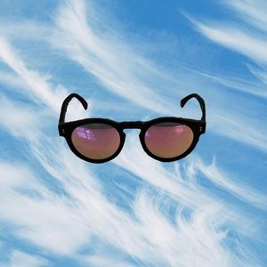 Illesteva Leonard Mirrored Round Sunglasses